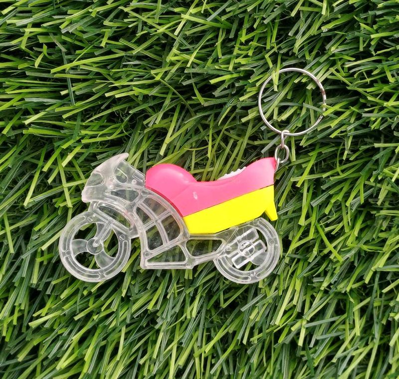 SET OF 1 Bike Light Keychain