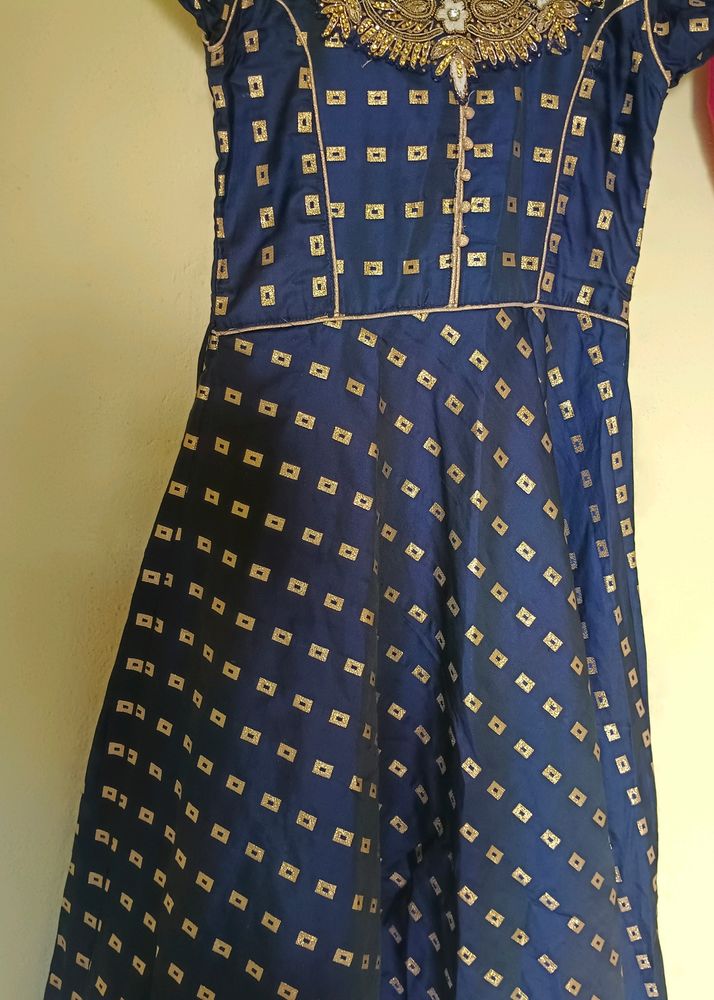 Royal Blue Colour Chudidhar Top