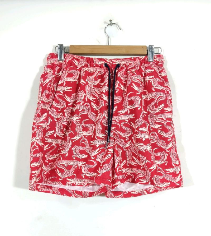 Red Printed Boxer Shorts (Men&#39;s)
