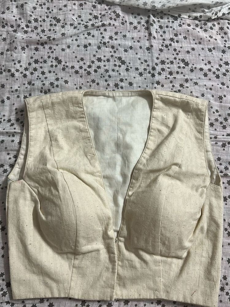 Linen Crop Top