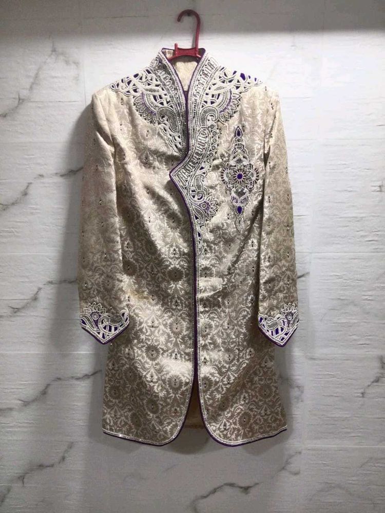 Designer Wedding Suit For Men - Golden Color