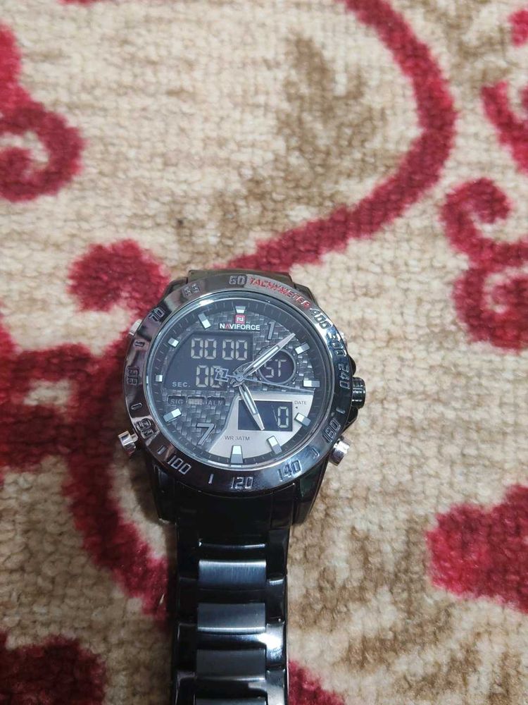 Naviforce Black Men&#39;s Watch