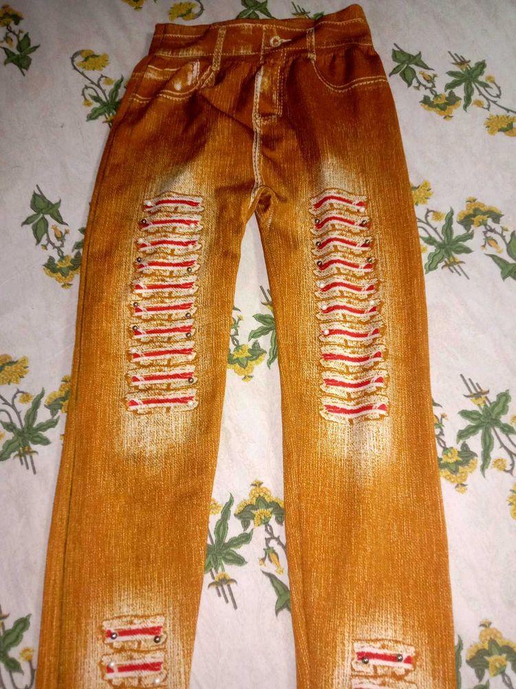 Stylish mustard Jeans