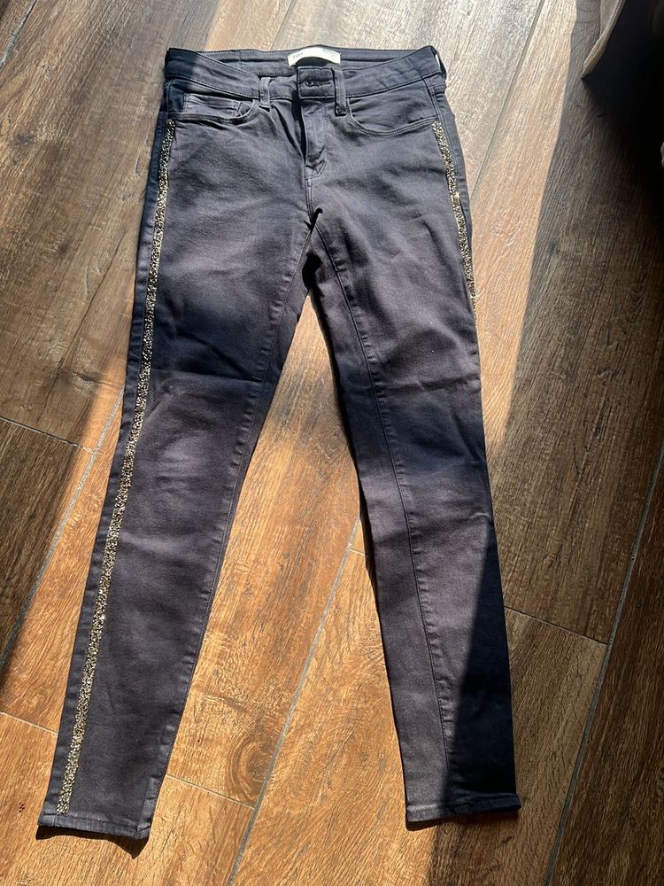 Zara Sparkle Side Jeans 8-10 years