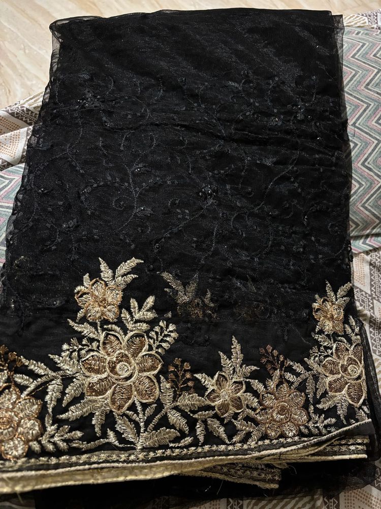 Black Party Wear Saree