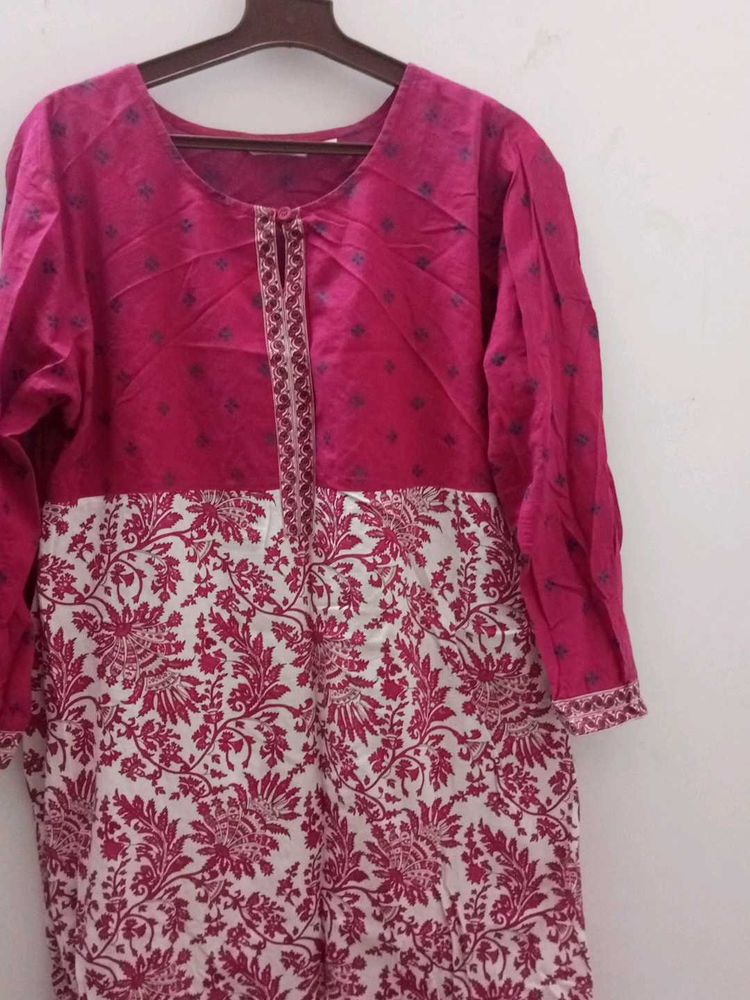 Floral Print Kurta