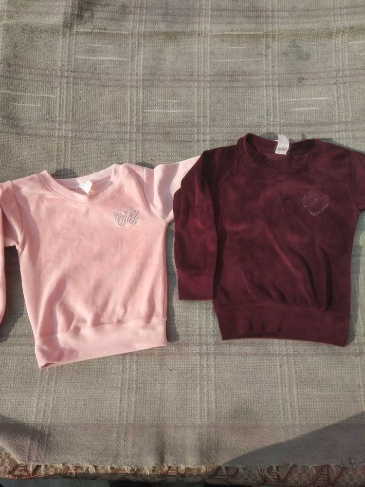 Kids' Cozy Velvet Sweatshirts