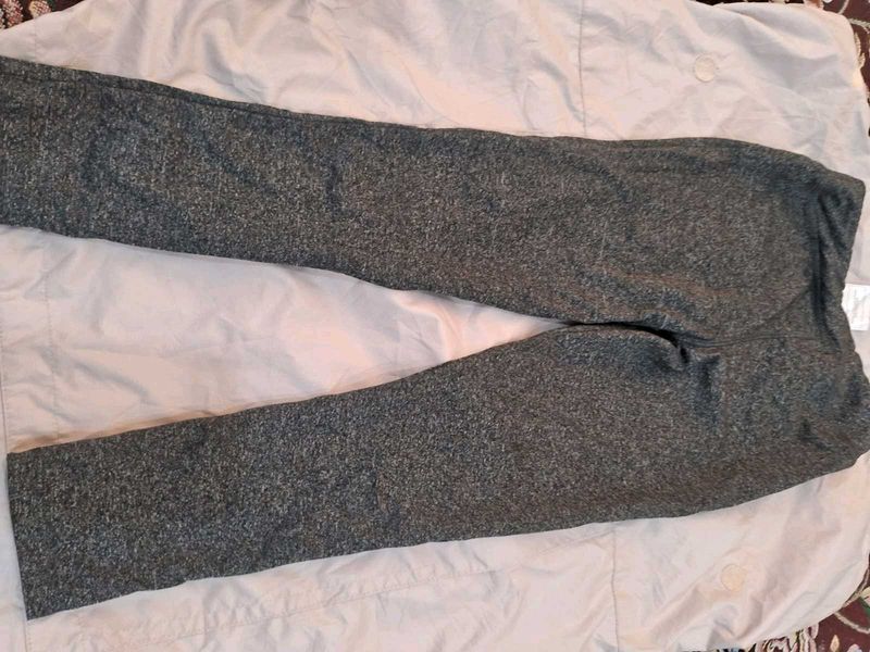 Puma Black Cotton High Rise Joggers