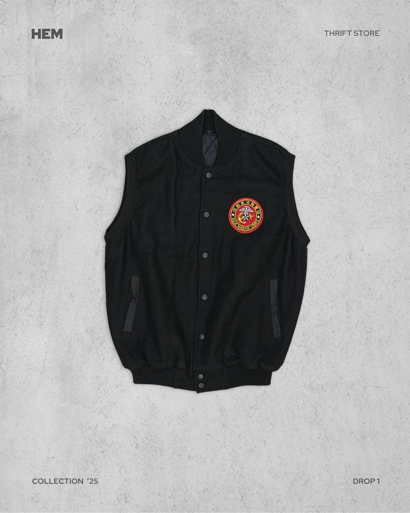 Korean Sleeveless Varsity