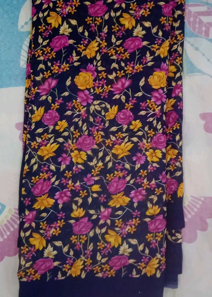 Floral Print Fabric saree