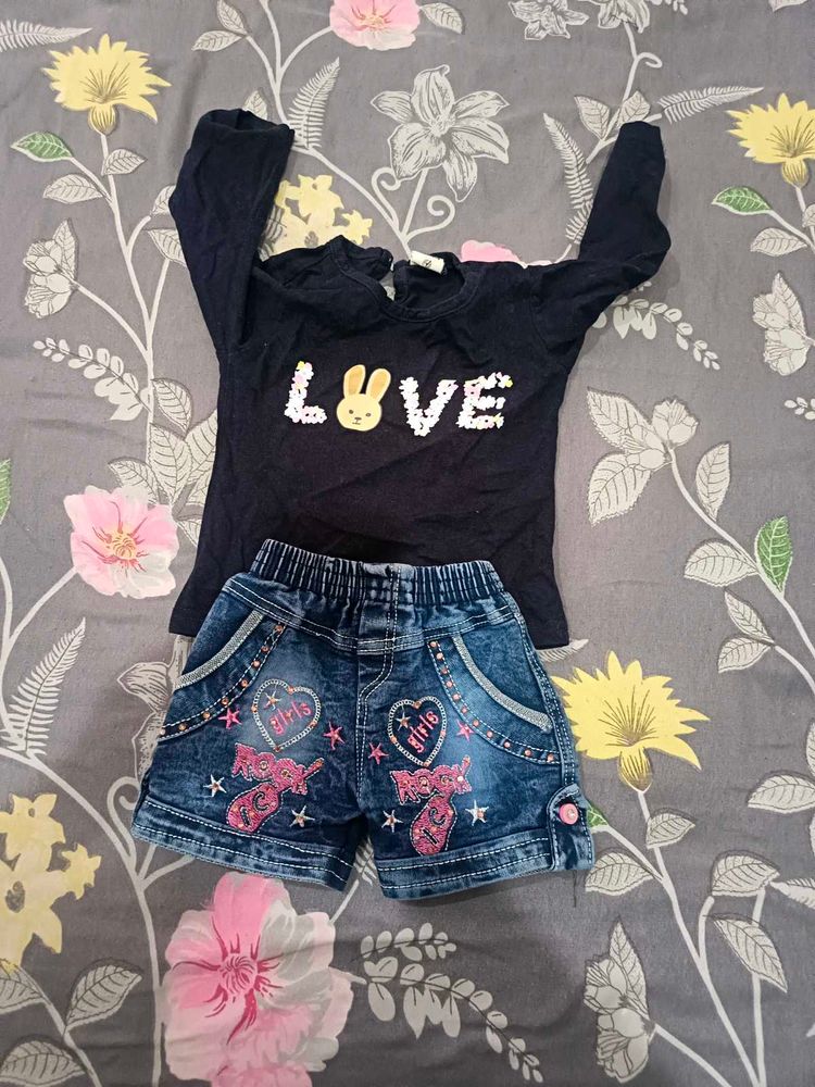 Top And Short For Babygirl