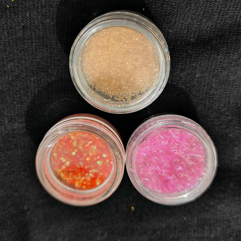 Pack Of 3 Nail Glitters