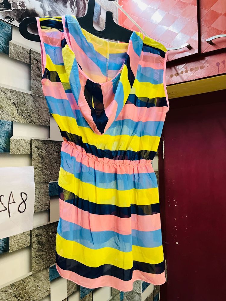 Striped Sleeveless Dress