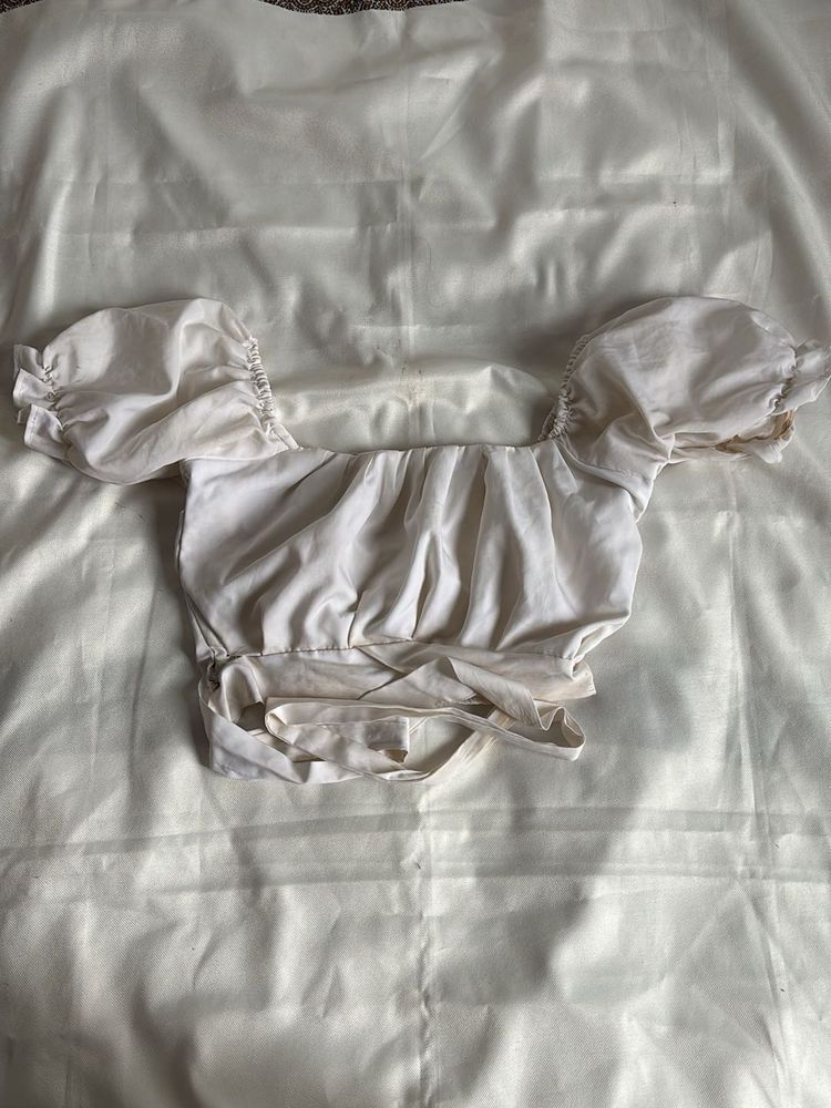 white Pretty Knot Top
