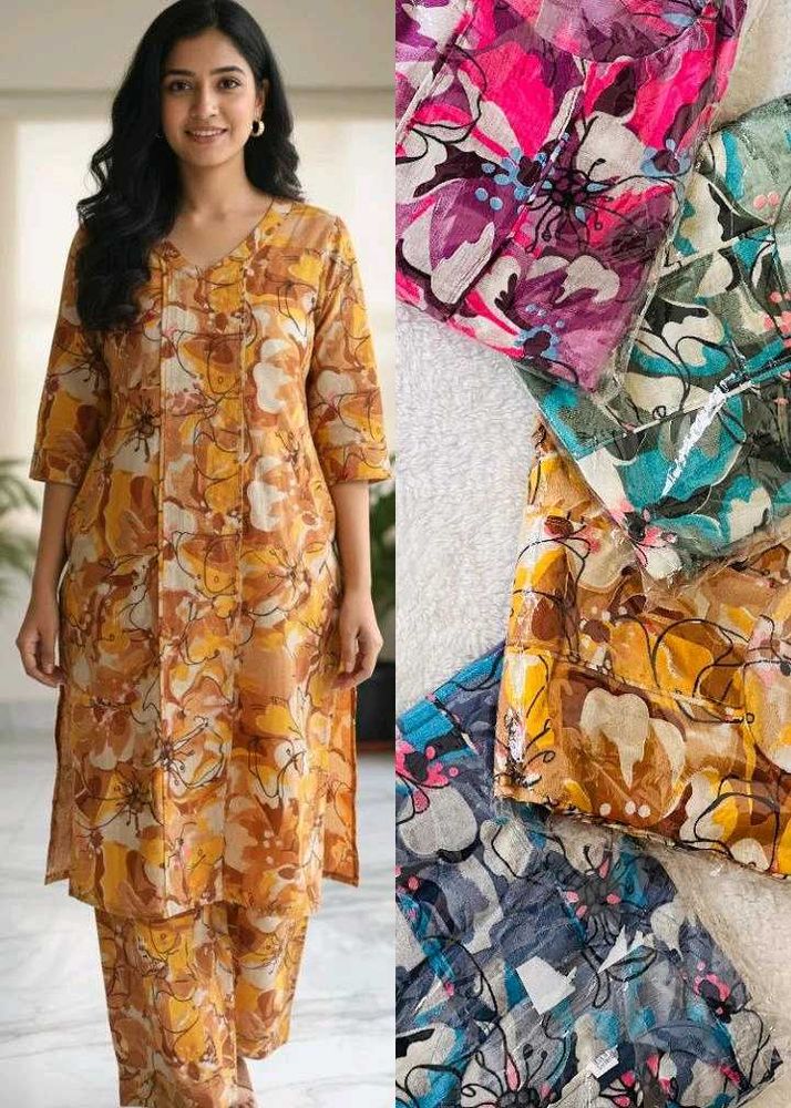 Floral Print Kurta Set