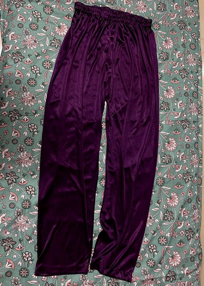Purple Velvet Lounge Pants