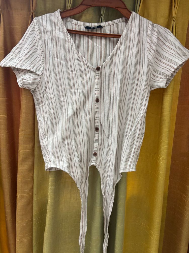 Crop T-shirt With Not