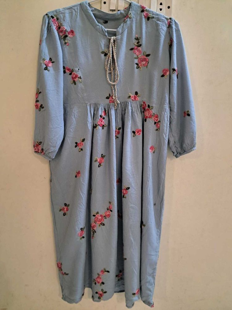 Rose Embroidery Kurti