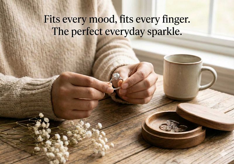 Sparkling Ring - Everyday Elegance (Set Of 3)