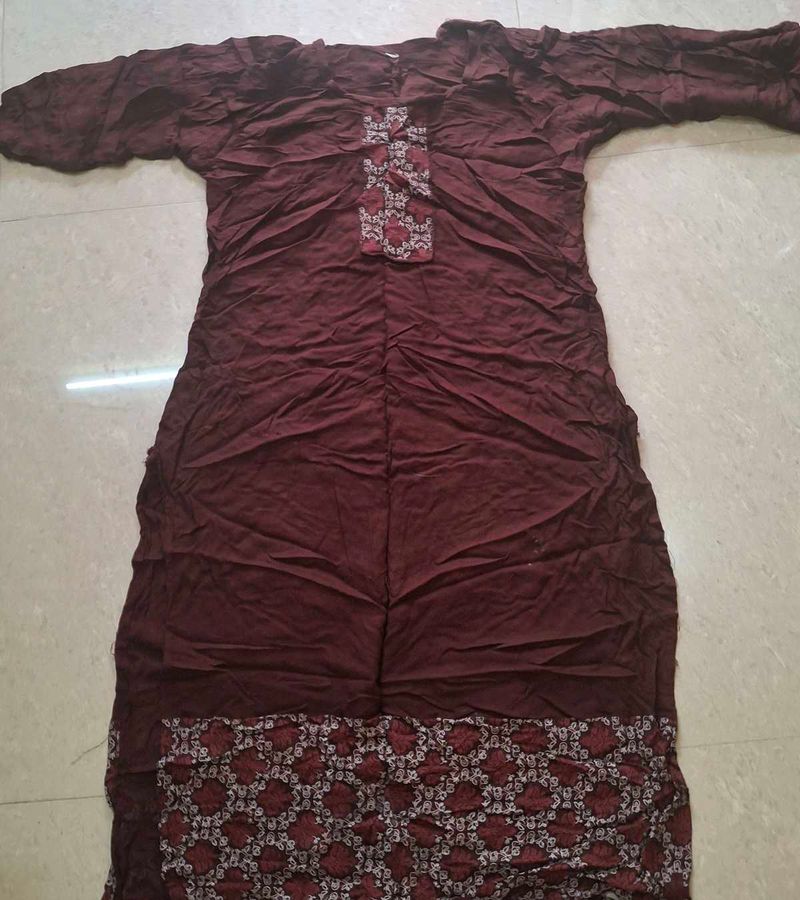 Ethnic Maroon Kurta