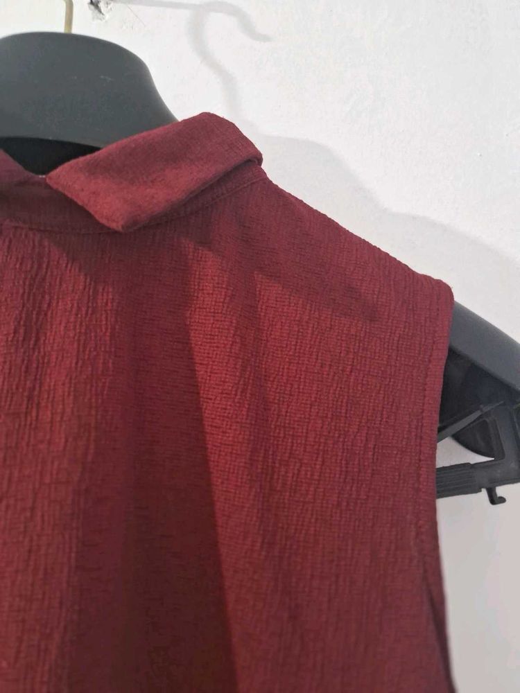 Splash Red Korean Top