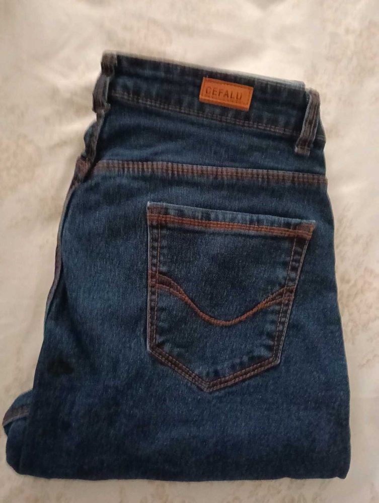 Navy blue jeans