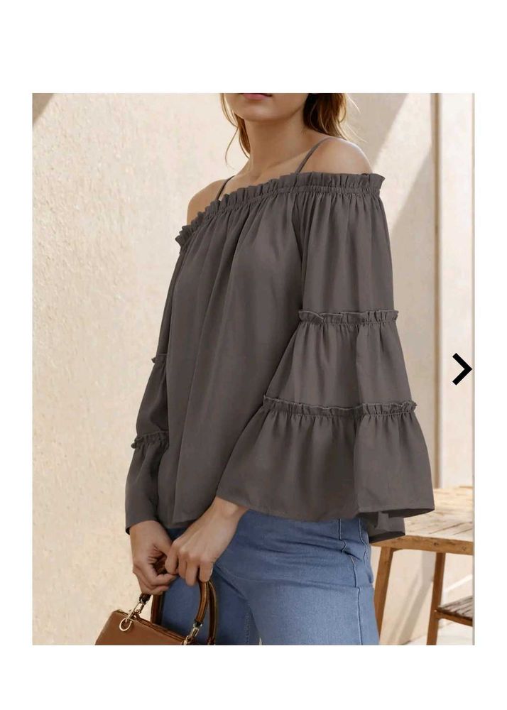 Shein Off-the-Shoulder Ruffle Top