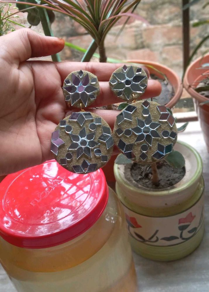 Mirror Work Earrings For Lowest Price 😍✨️❤️