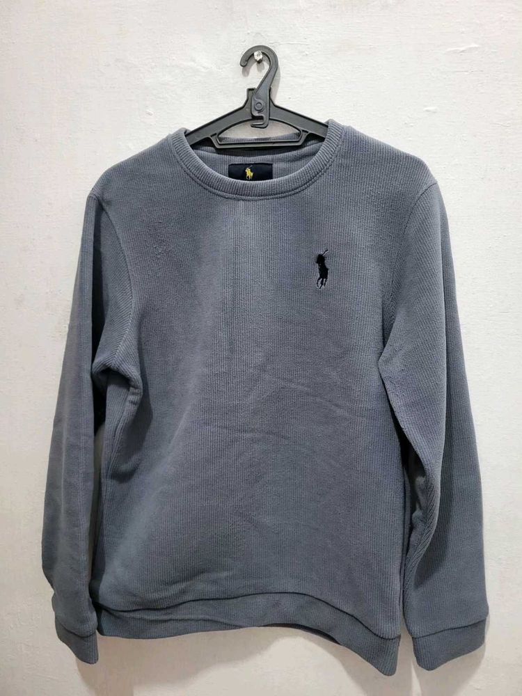 Polo Ralph Lauren Gray Waffle Knit Sweater