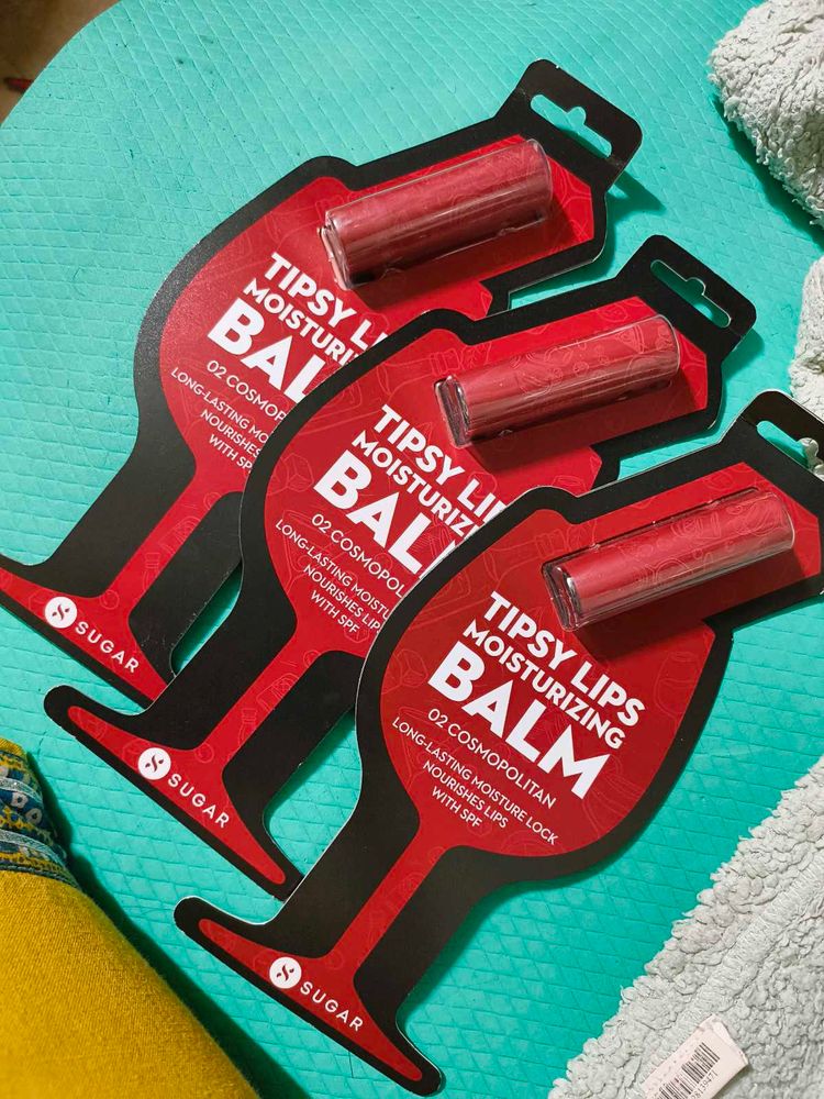 3 Qty SUGAR Tipsy Lip Balms