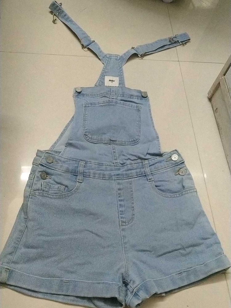 Cute Denim Overall Shorts