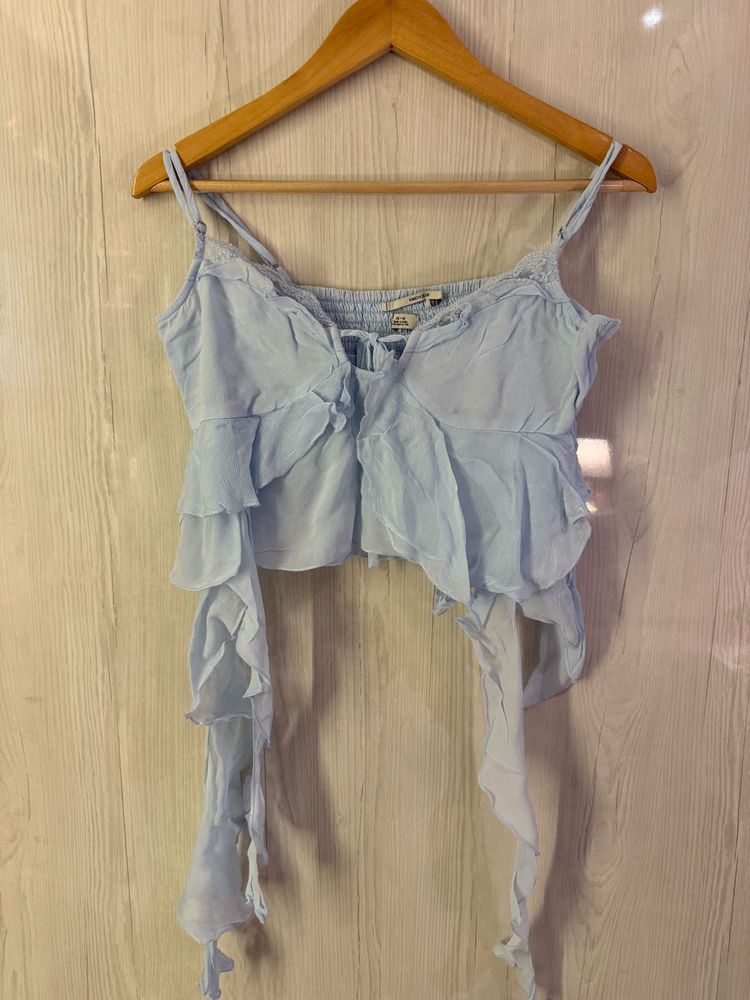 Cute Classy Ruffle Top New Without Tags