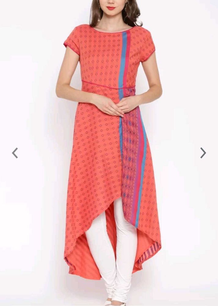 Biba High Low Pattern Kurta