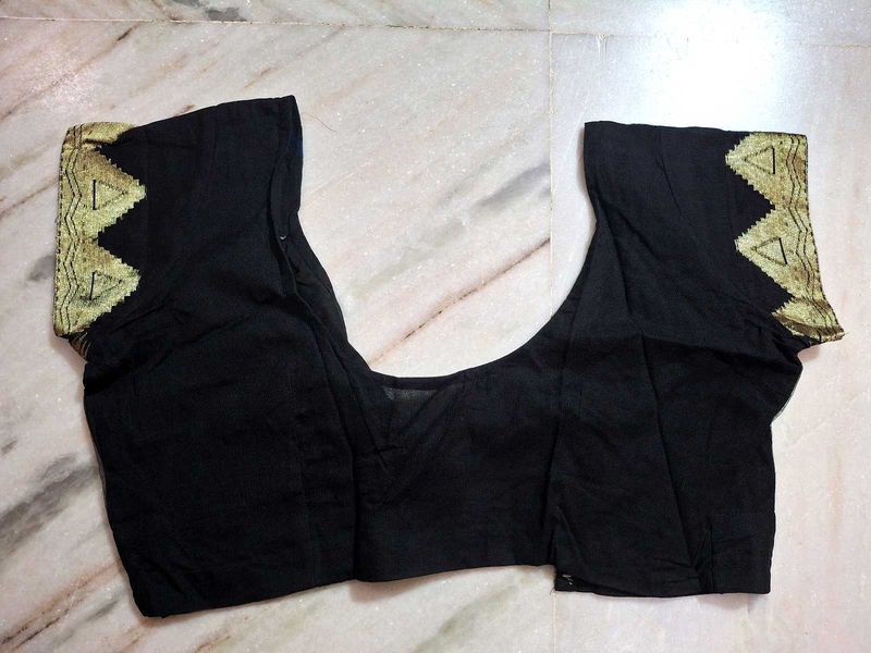 Black Cotton Blouse