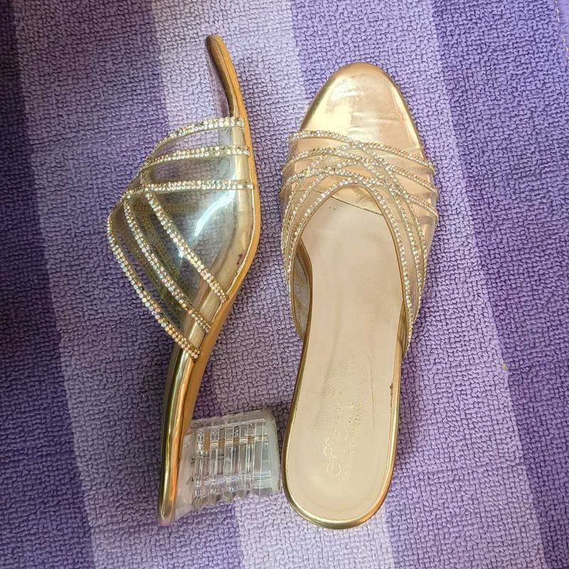Elegant Gold embellishments heels