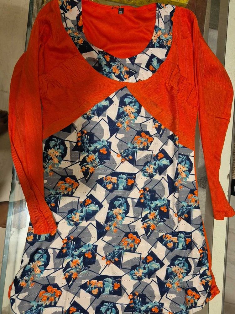 Stylish Floral Print Dress