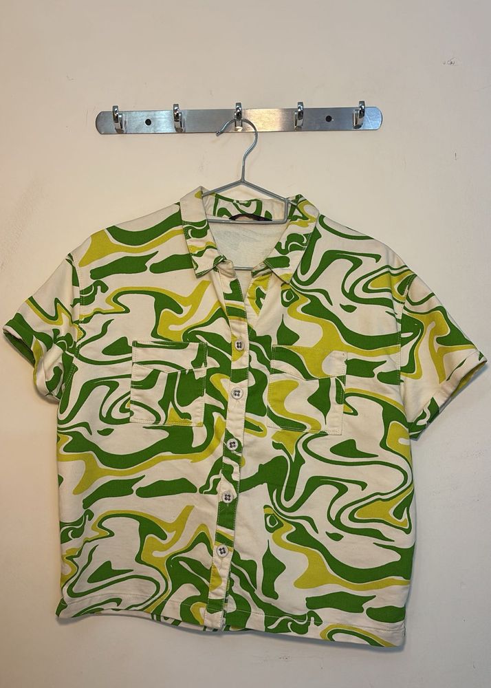 Patterned Short Sleeve Shirt