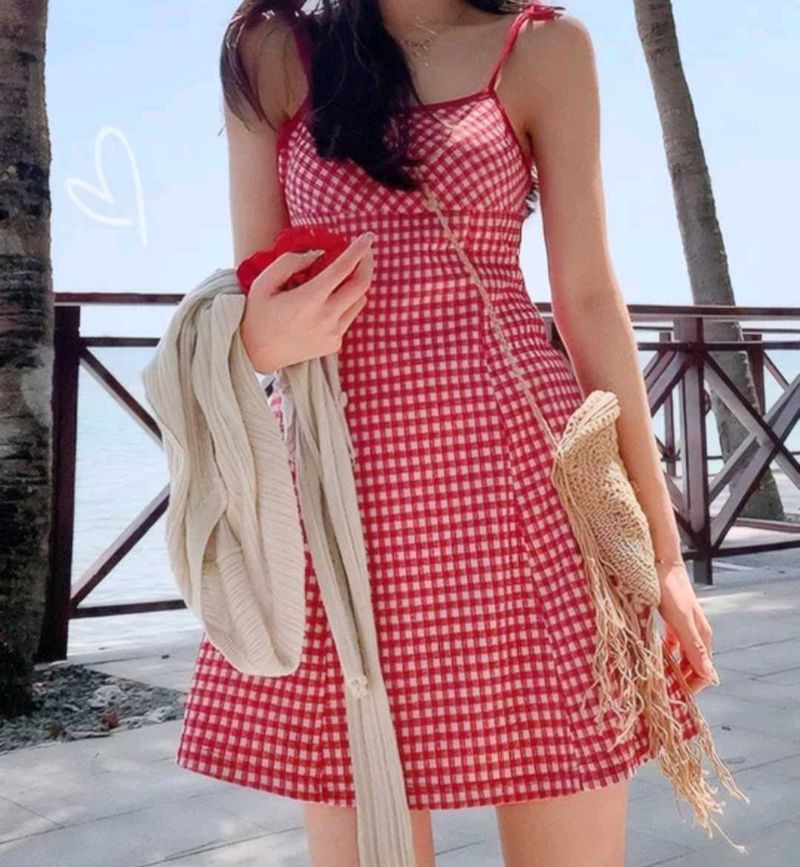 Red Gingham Dress