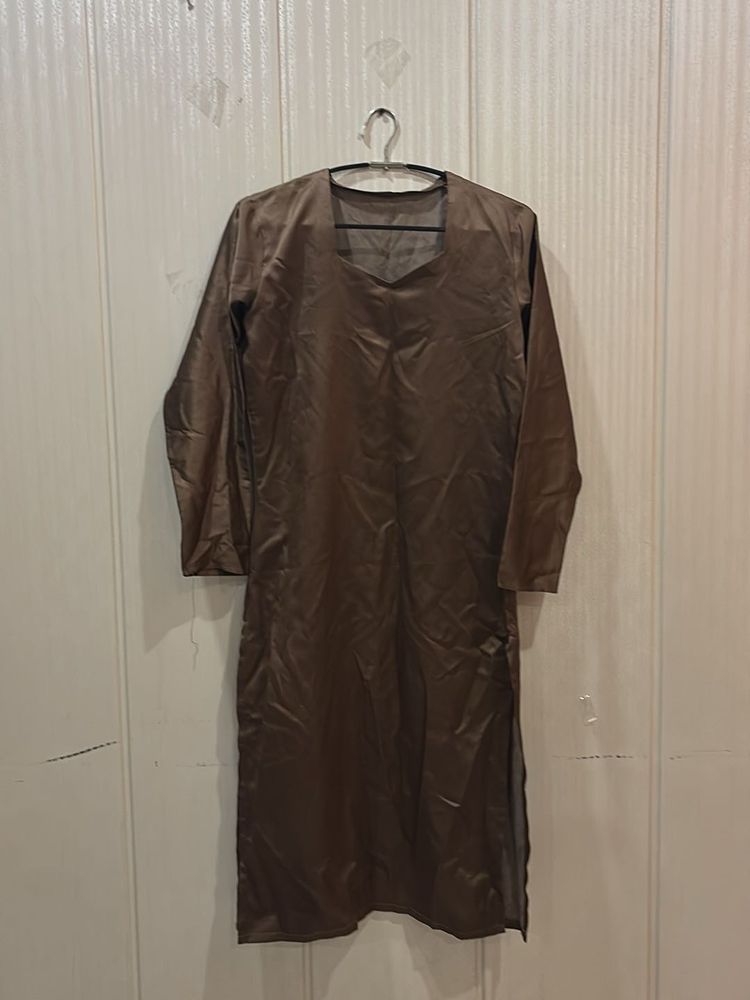 Winter Wear Brown Kurta