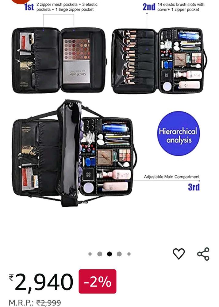 Makeup Vanity Box Extra Large