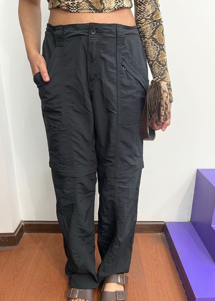 Black Cargo Pant Can Turned Into Bermuda Short