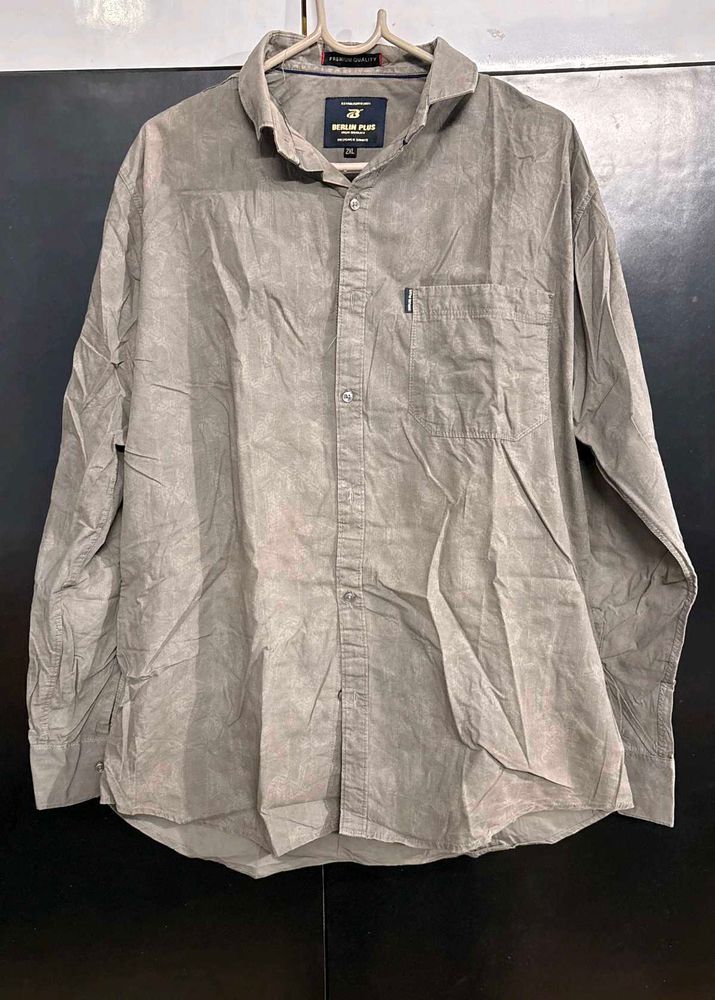 Men&#39;s Regular Fit Ash grey Shirt