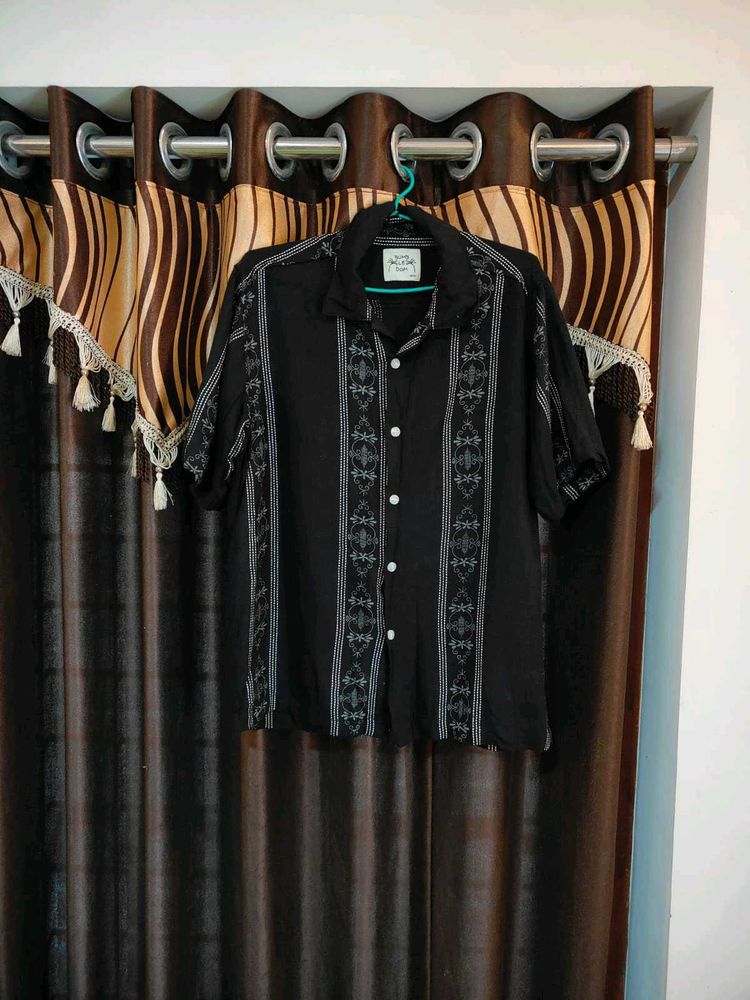 Cool Black Patterned Shirt For 16 Year