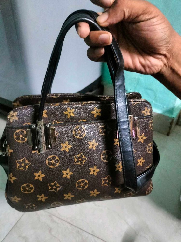 Vintage Louis Vuitton Inspired Print Brown