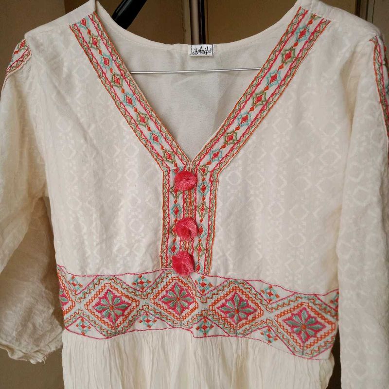 Embroidered Kurti Anarkali style
