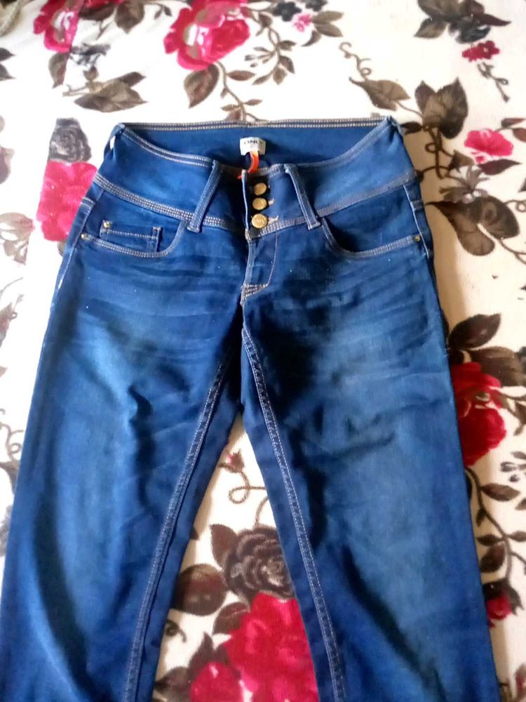 High Waisted Denim Jeans