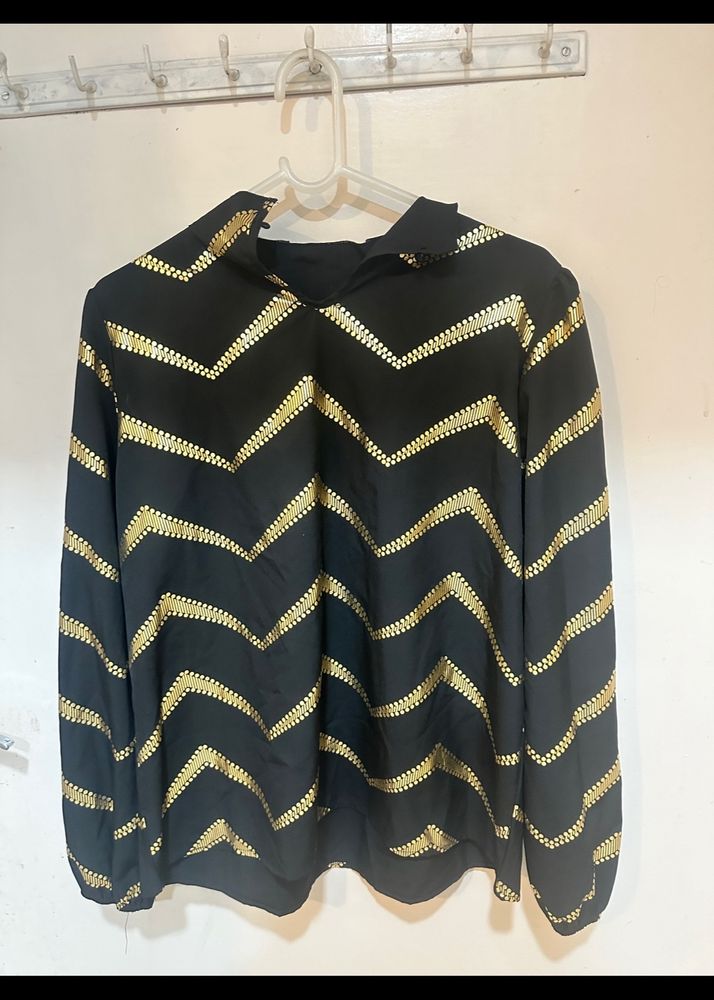 Top With Golden Work