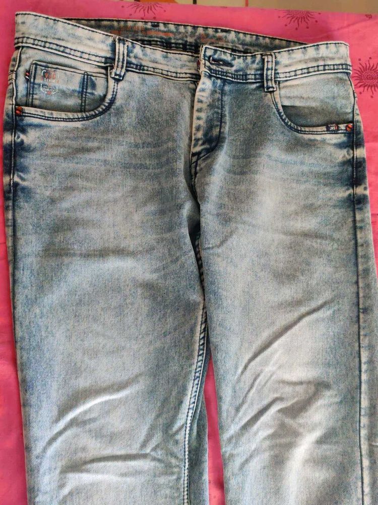 34 Inch Blue Denim Jeans