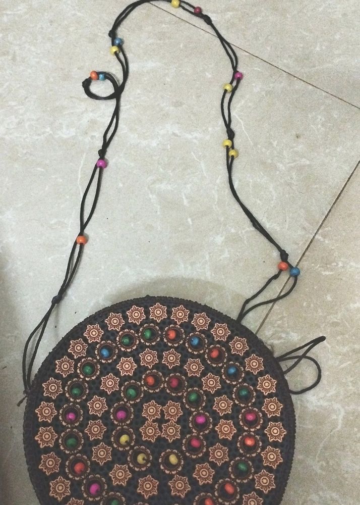 Boho Chic Round Shoulder Bag