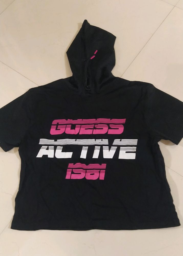 Oversized Hooded T Shirt